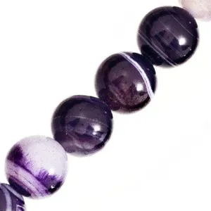 10mm Round Purple Sardonyx Beads (Pack of 10)