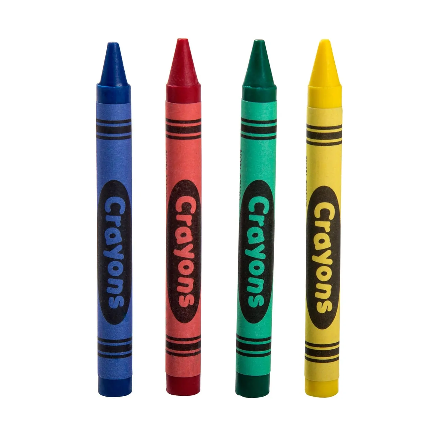 4-Color Pack Cello Wrapped Crayons, Case of 500