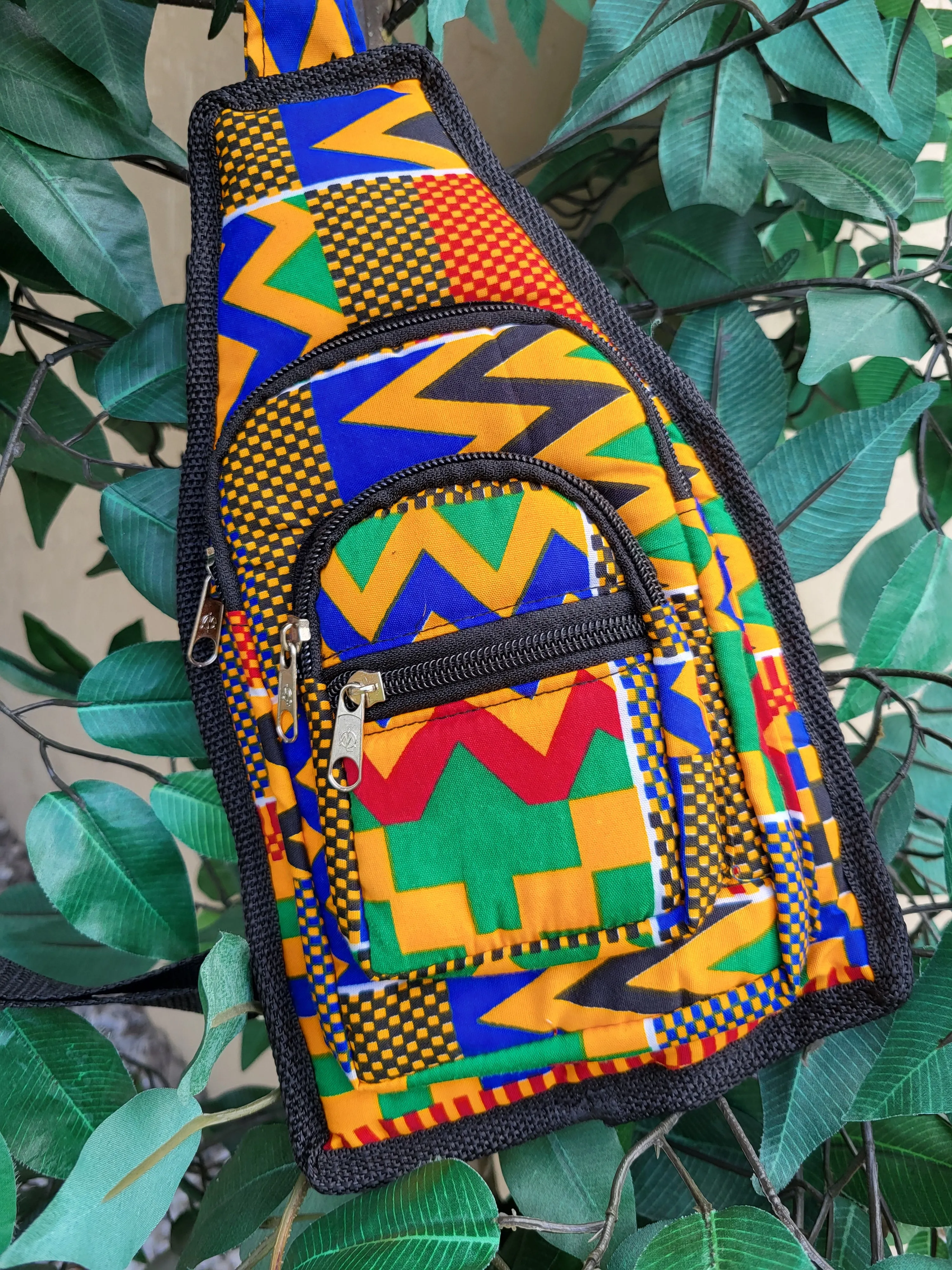 African Print Crossbody Fanny Packs