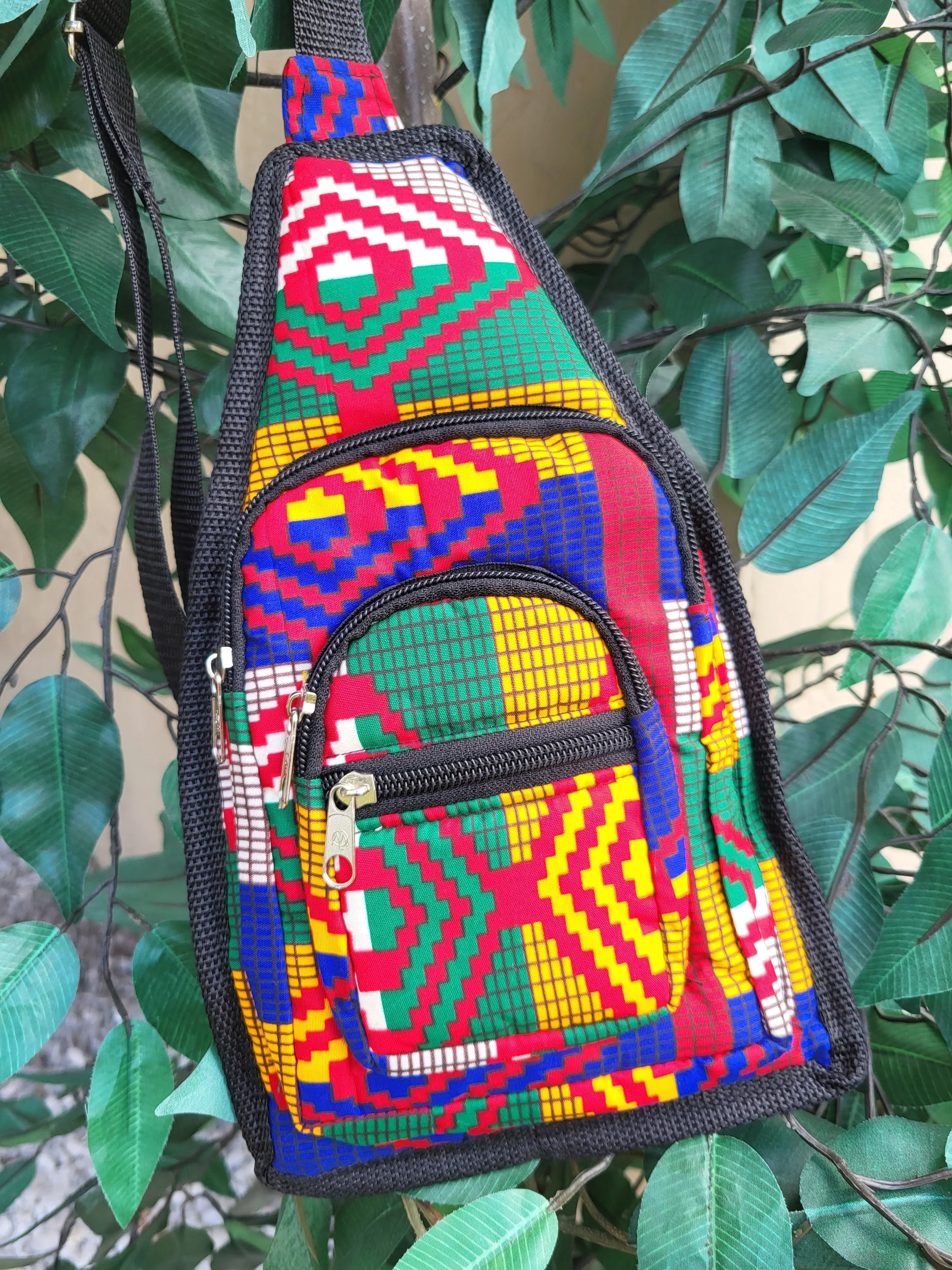 African Print Crossbody Fanny Packs