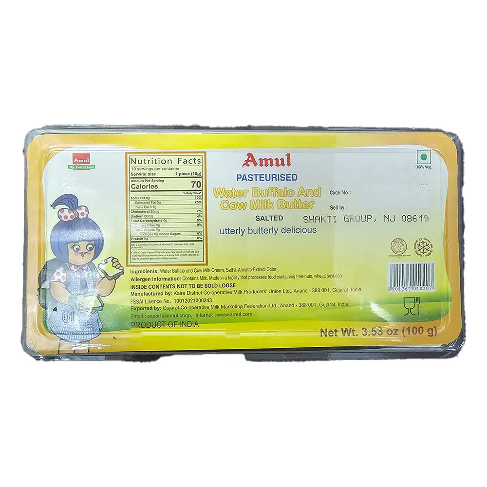 Amul Butter Blister Pack (10gm x 10pcs)