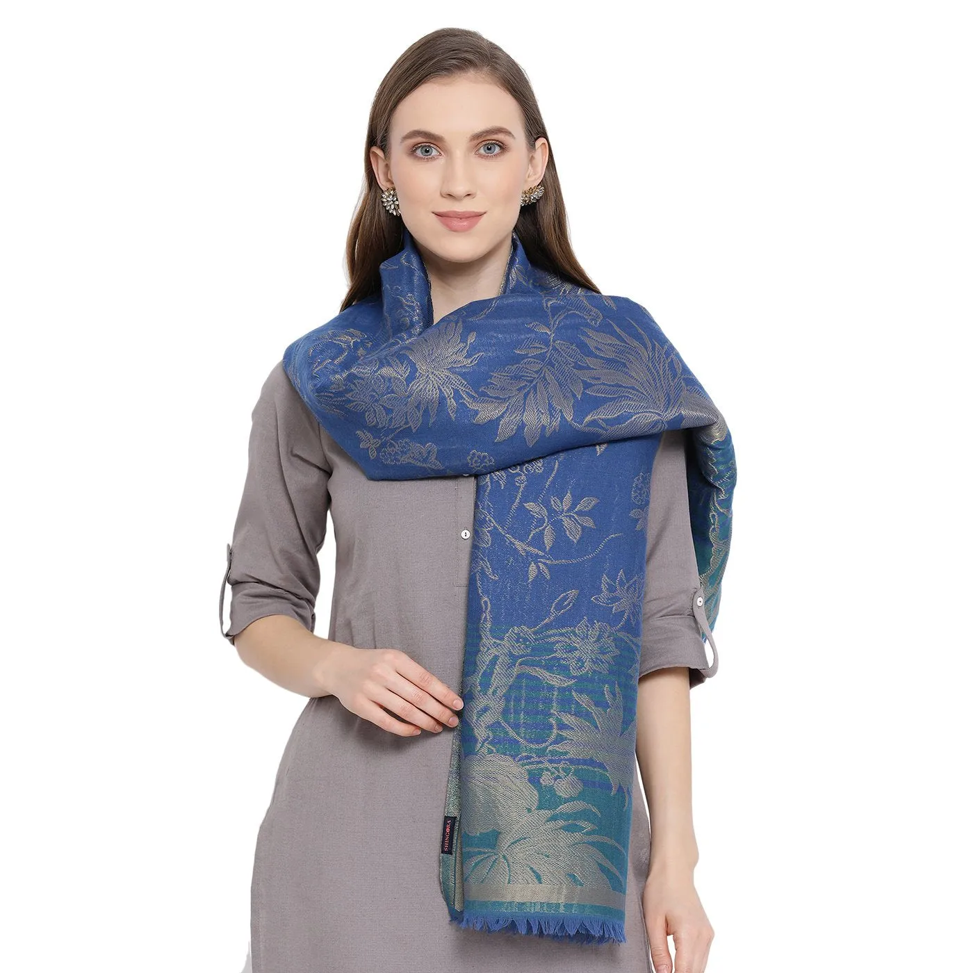 Animal Toile Jacquard Stole