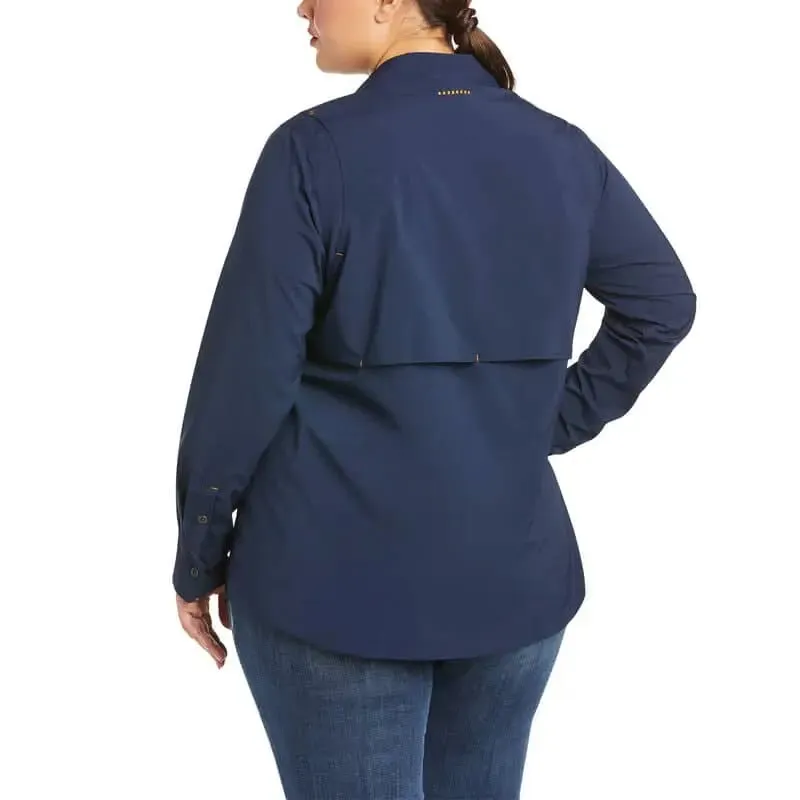 ARIAT - Women's - Rebar Made Tough VentTEK DuraStretch Work Shirt, Navy