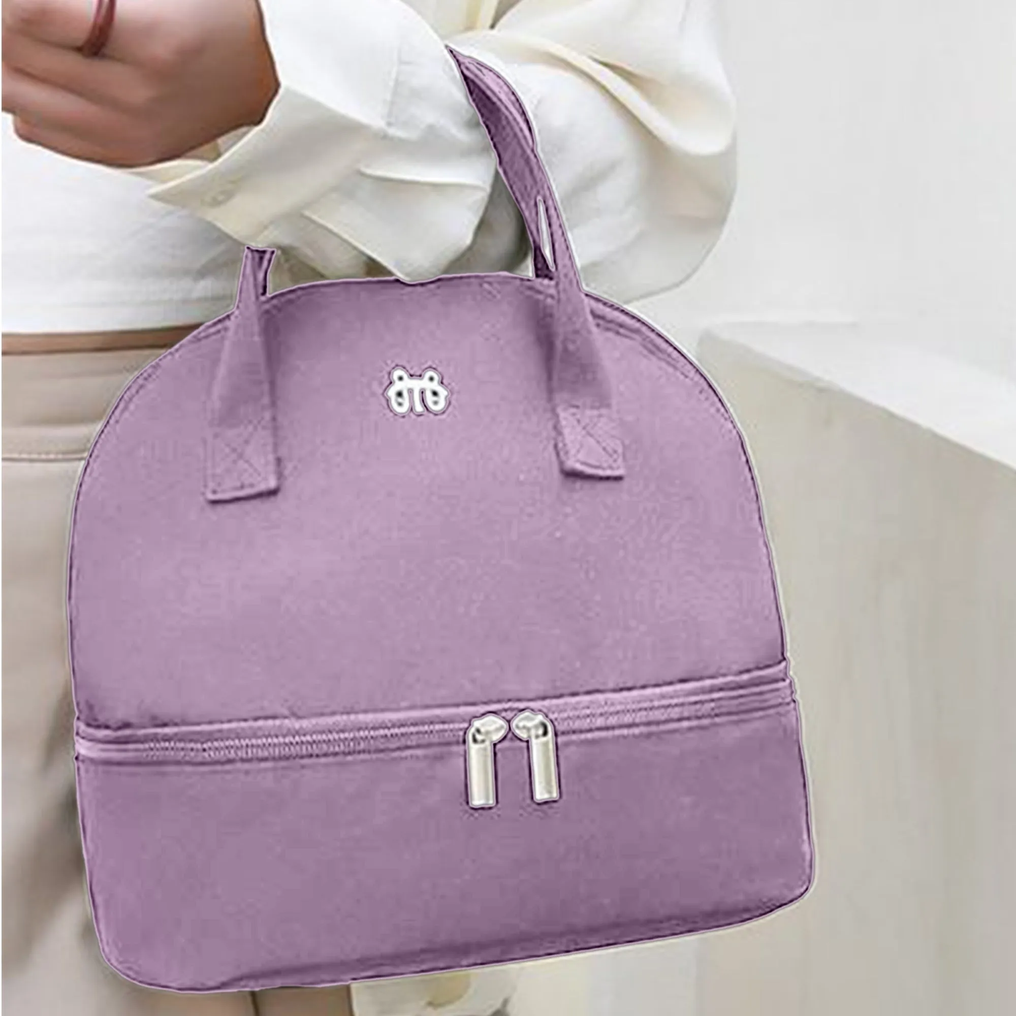 Babymoon Milk Preservation Baby Moms Mothers Diaper Bag | Portable Travel Insulated | Milk Bottle Container Storage Cooler Bag | Light Purple