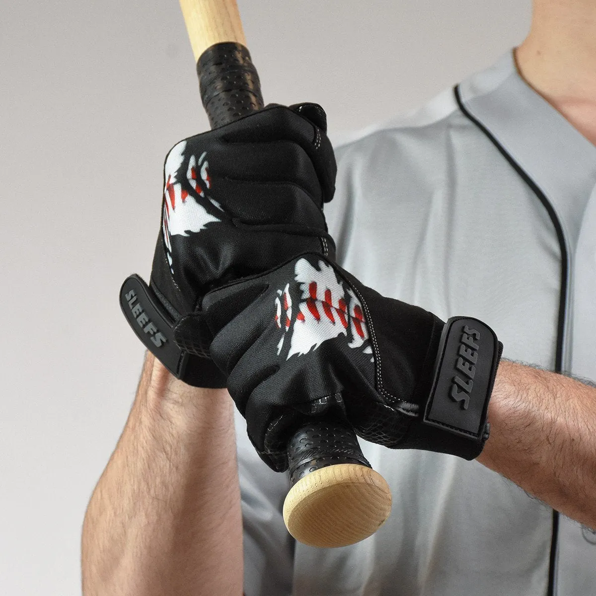 Baseball Ripped Batting Gloves