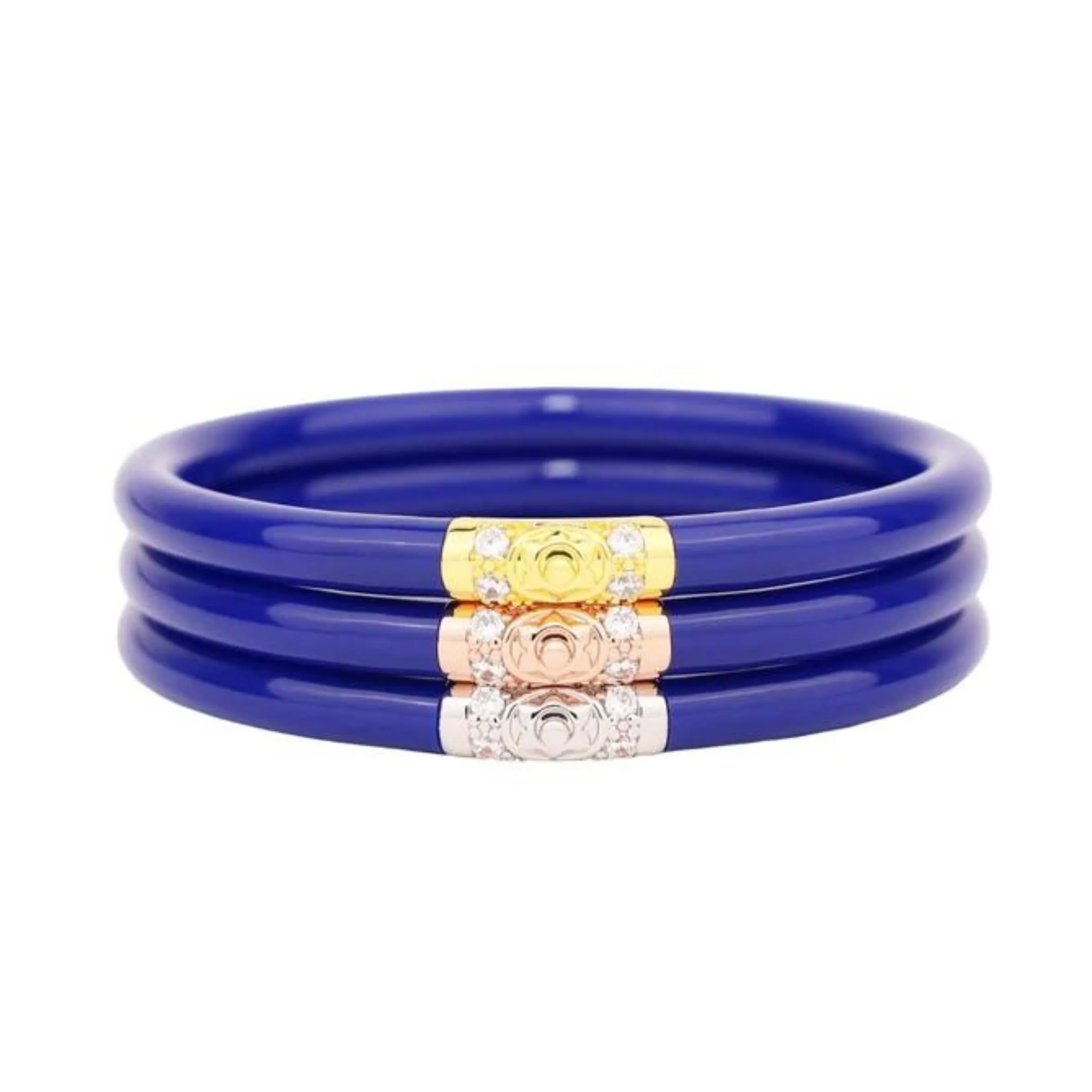 BuDhaGirl | Set of Three | Three Kings All Weather Bangles in Lapis