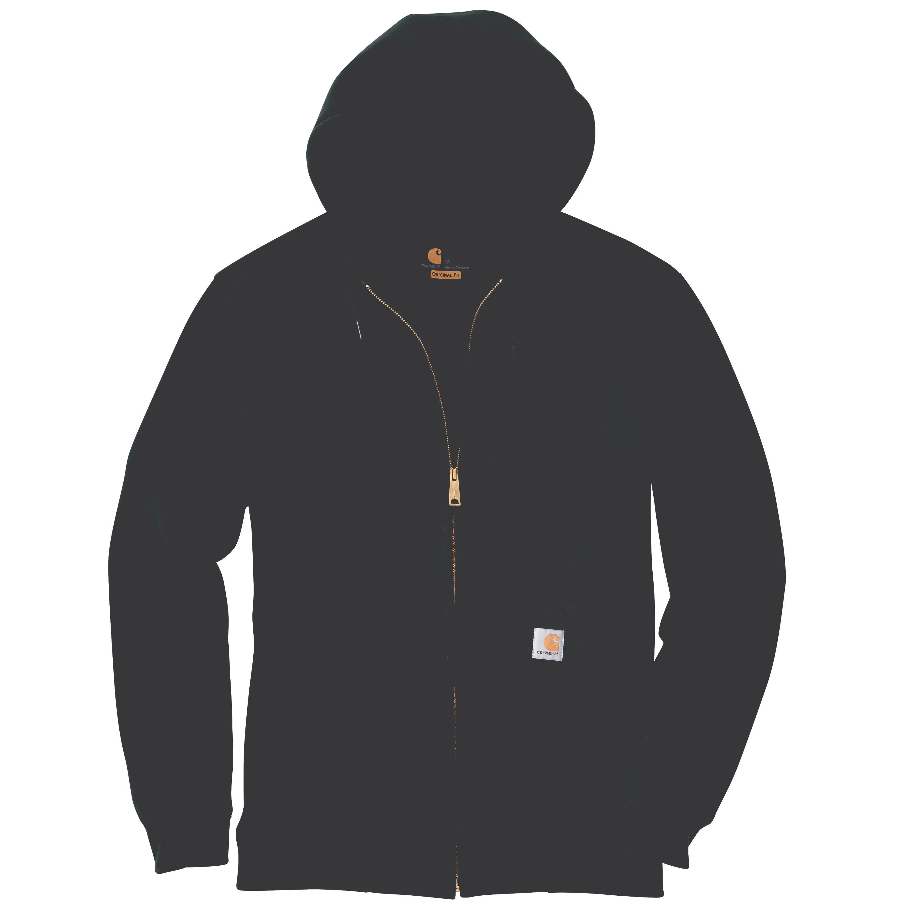 Carhartt Men's Midweight Zip Hooded Sweatshirt_Black