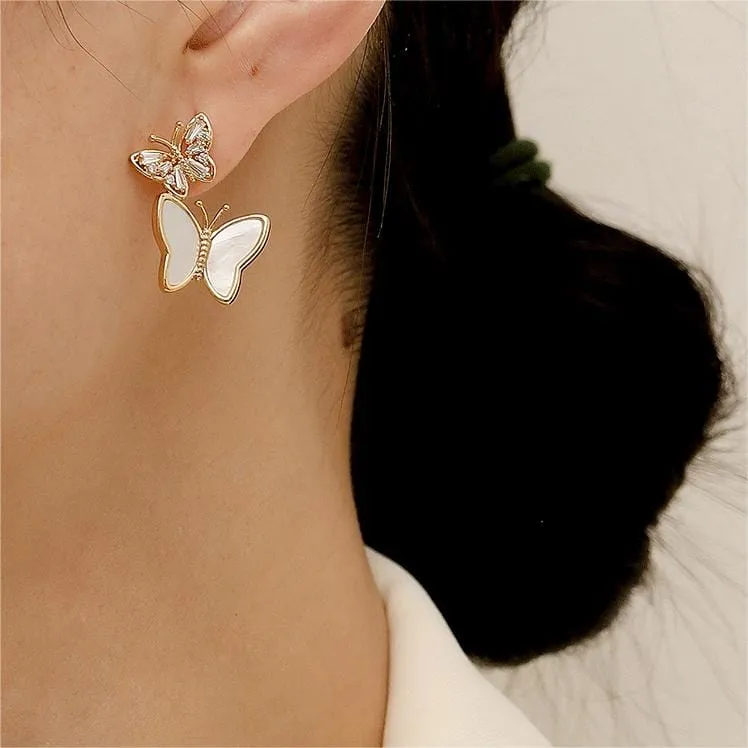 Chic Elegant Butterfly Dangle Earrings