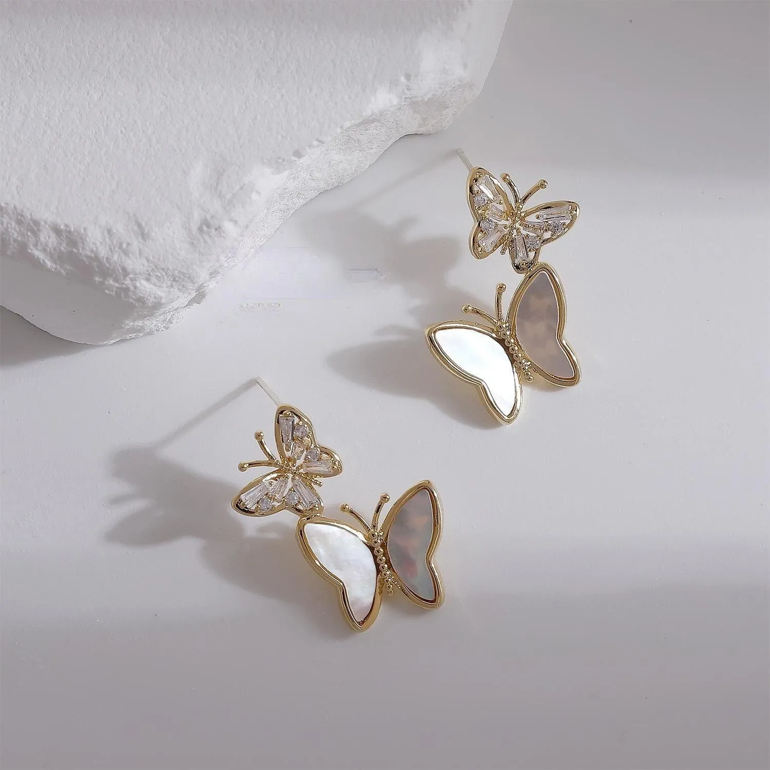 Chic Elegant Butterfly Dangle Earrings