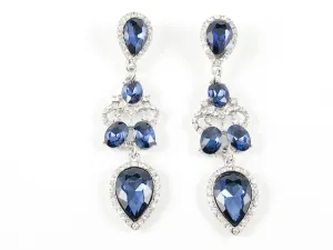 Classic Elegant Sapphire Dangling Fashion Earrings