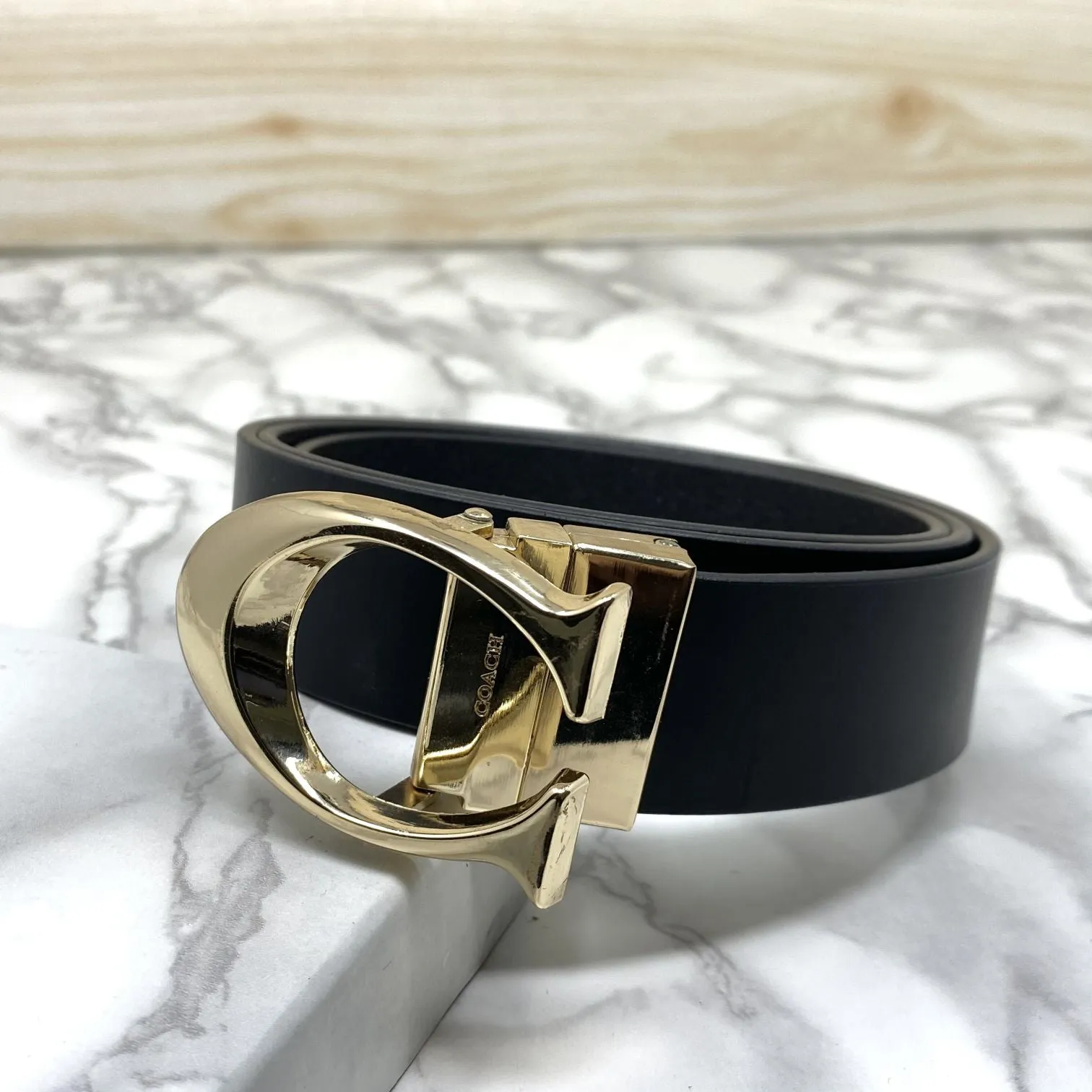 Classy Curve C Design Casual  Genuine Leather Belt-Jonasparamount