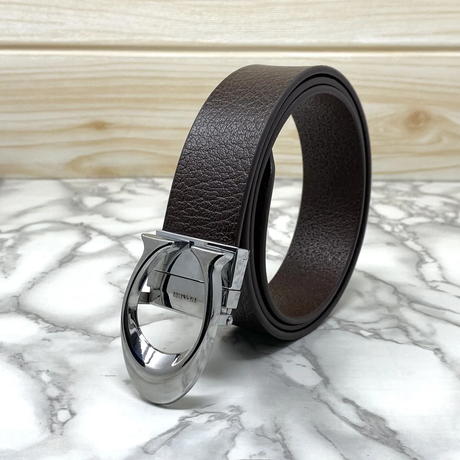 Classy Curve C Design Casual  Genuine Leather Belt-Jonasparamount