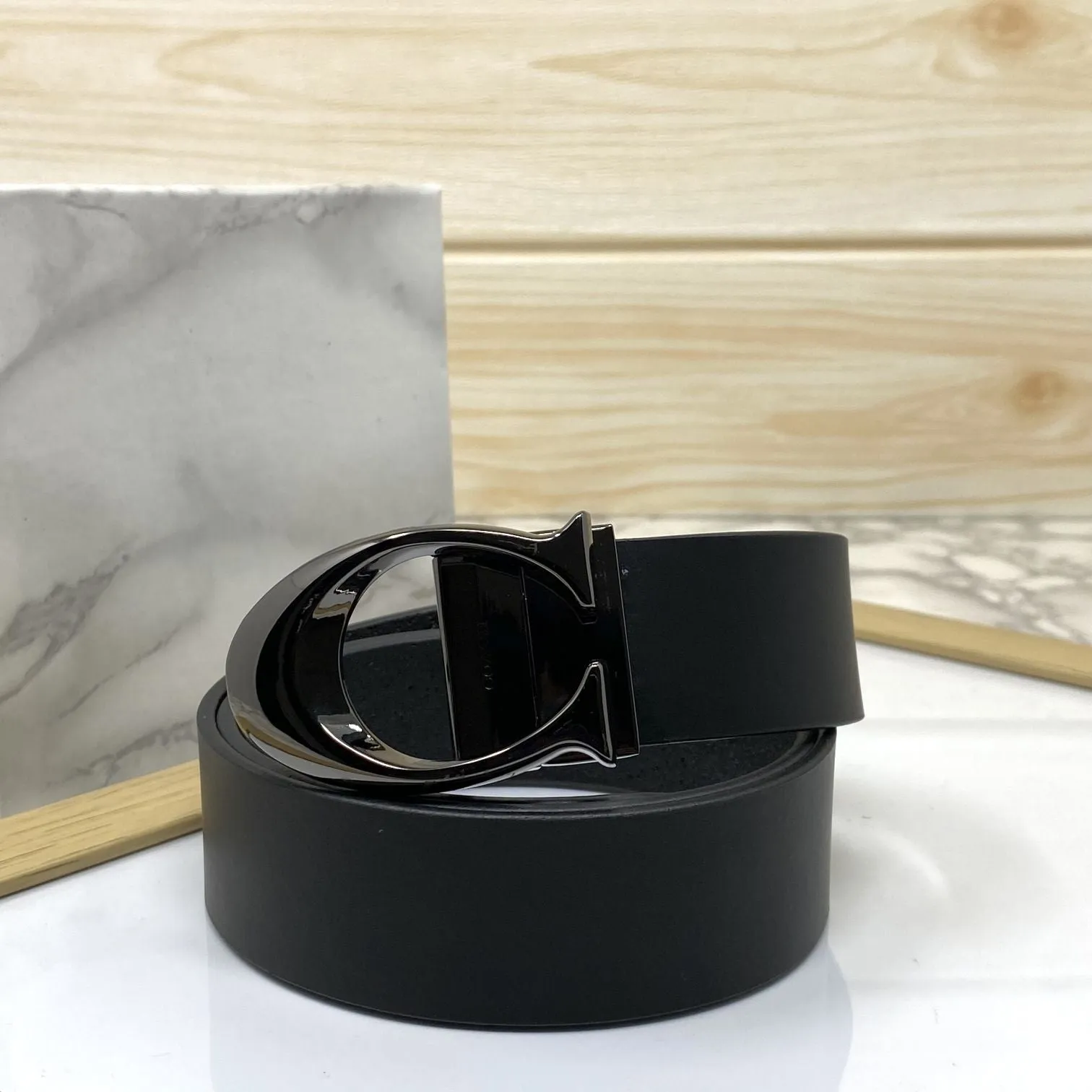 Classy Curve C Design Casual  Genuine Leather Belt-Jonasparamount