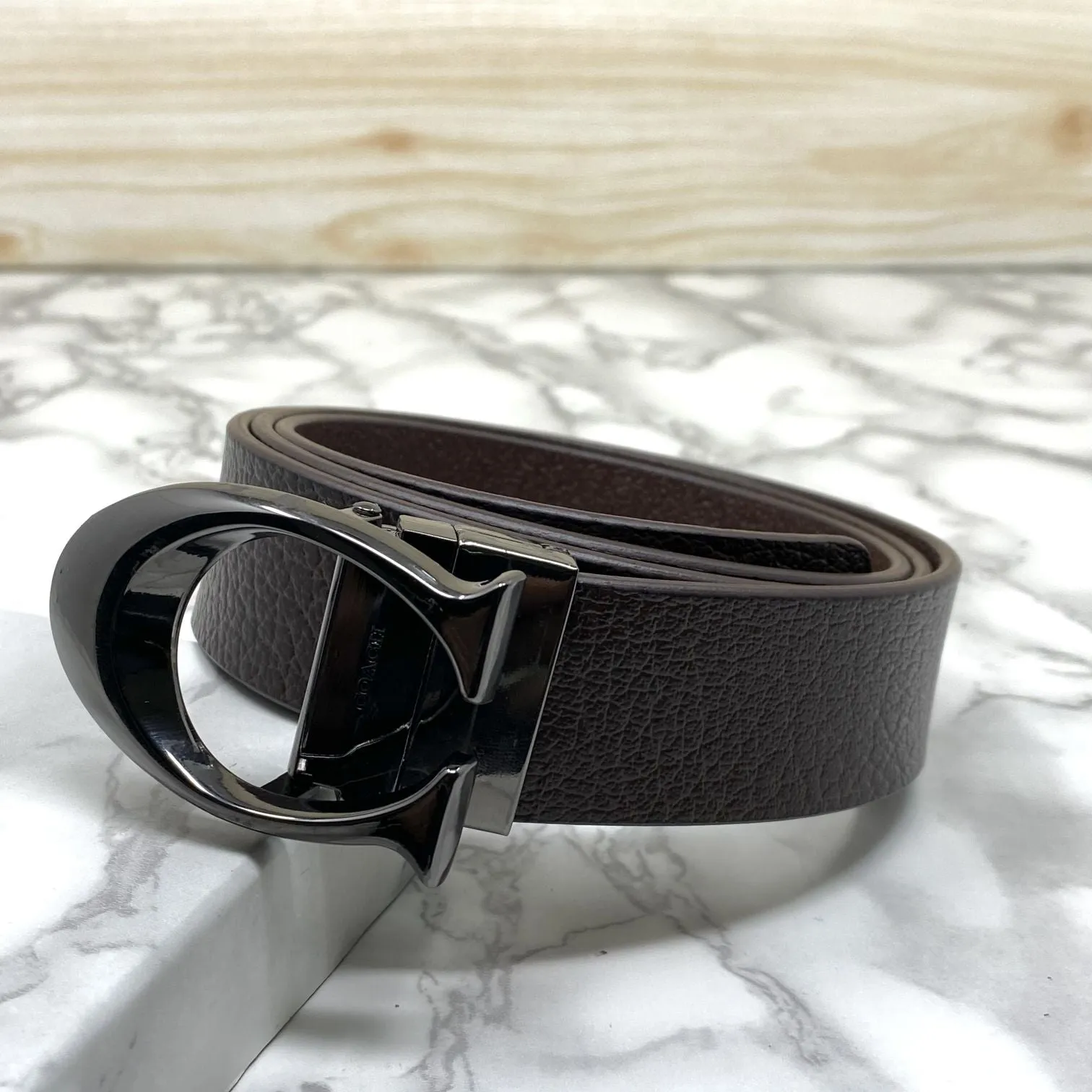 Classy Curve C Design Casual  Genuine Leather Belt-Jonasparamount