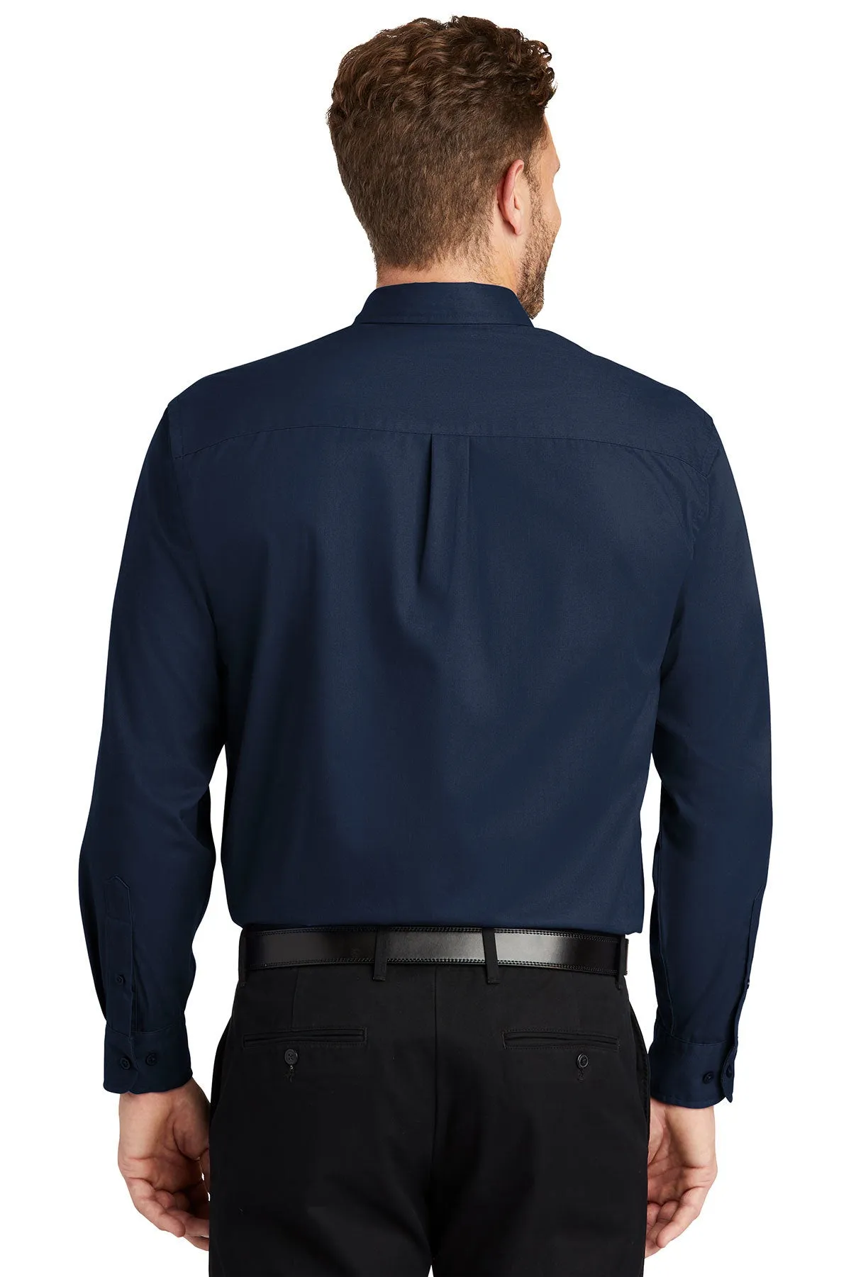 CornerStone Long Sleeve SuperPro Twill Shirt, Navy