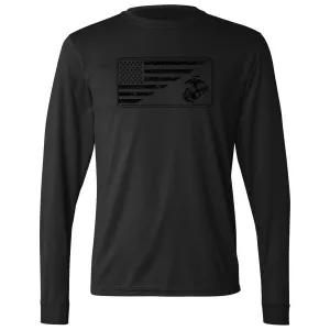 Covert Split Flag & EGA Marines Performance Long Sleeve Tee