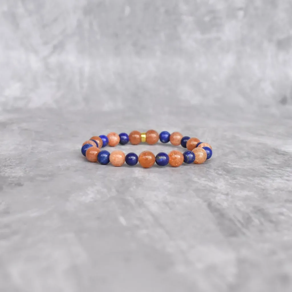 Creativity - Sunstone & Lapis Lazuli Bracelet