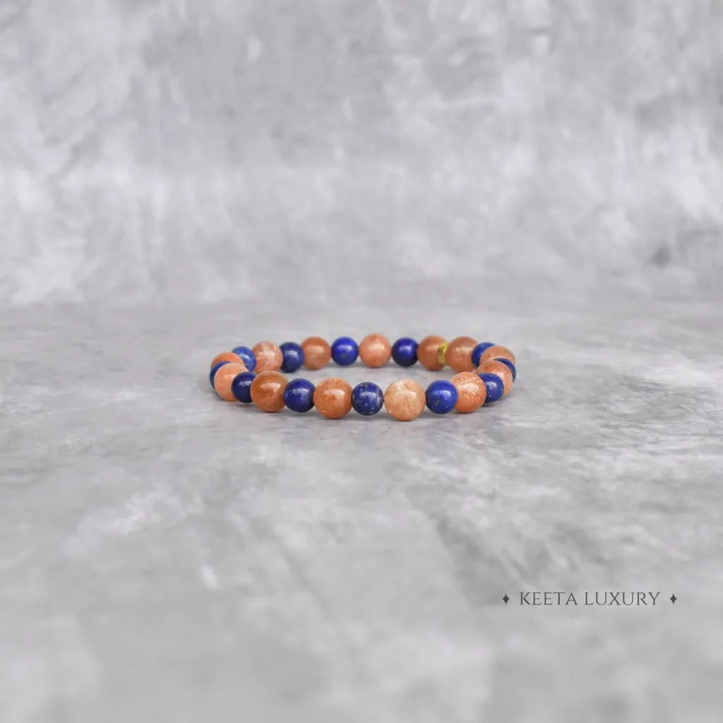 Creativity - Sunstone & Lapis Lazuli Bracelet