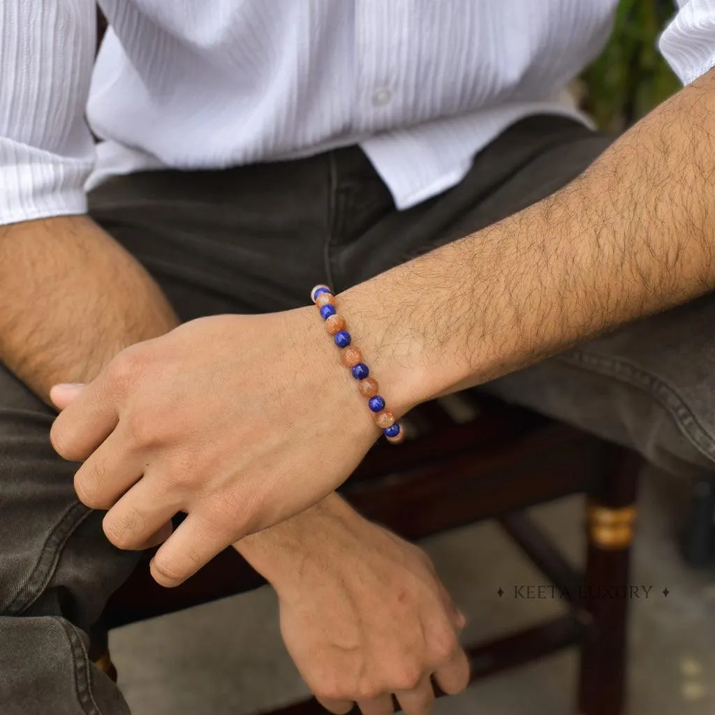 Creativity - Sunstone & Lapis Lazuli Bracelet