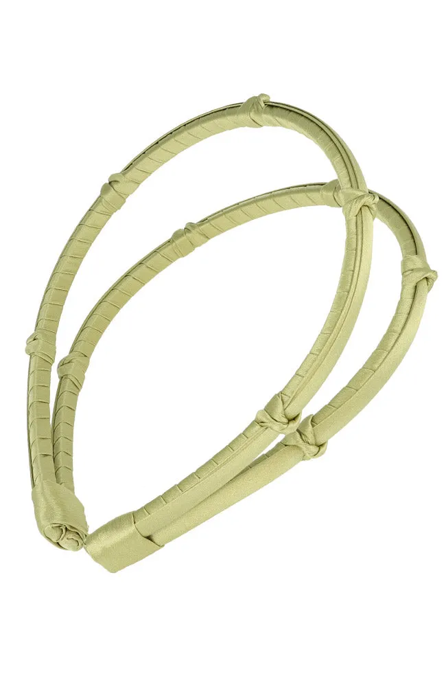 Double Five Knot 1/4" Ultracomfort Headband - Silk Charmeuse