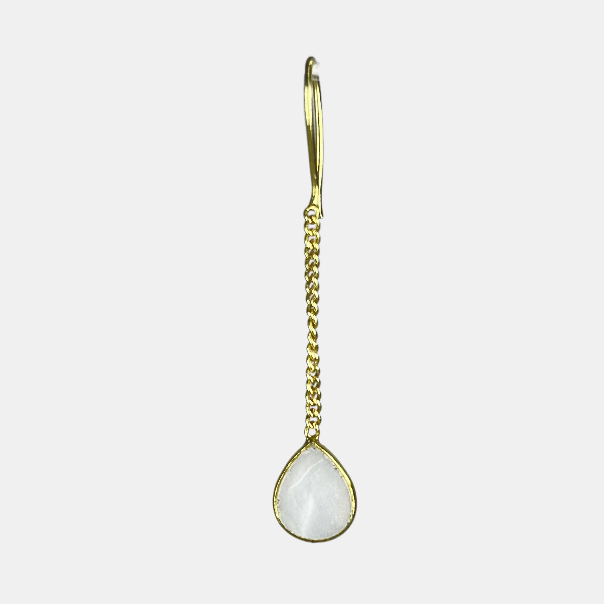 Elegant Gold-Plated Pearl Droplet Earrings