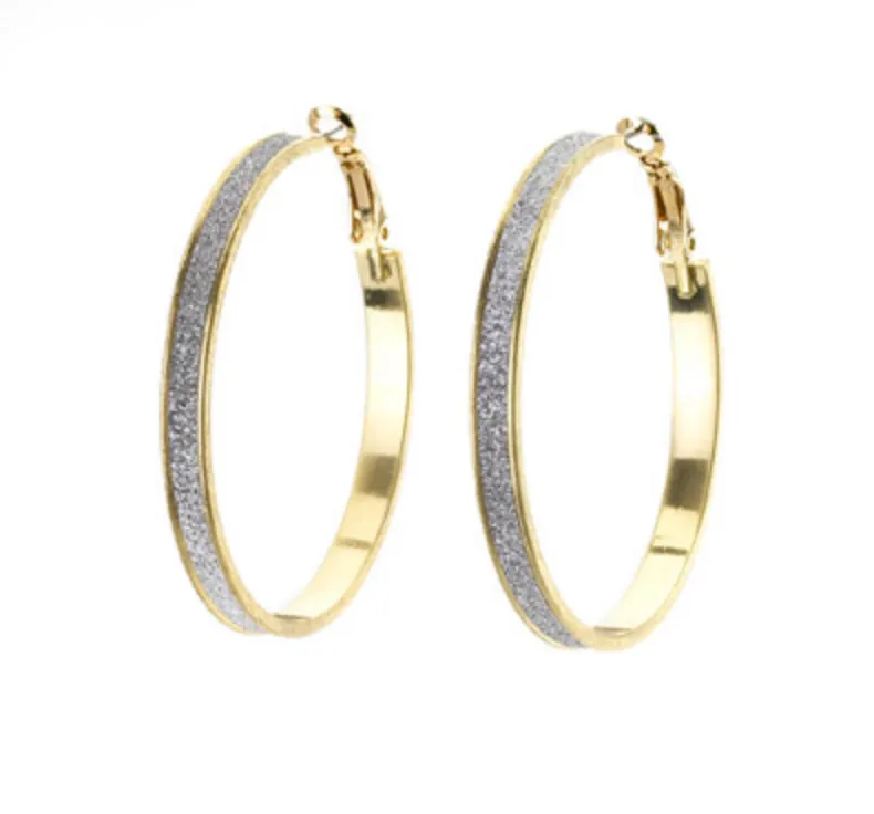 Elegant Pave Hoop Earrings