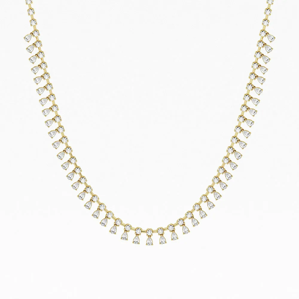 Empowering 6.5ct Pear Dangle Necklace