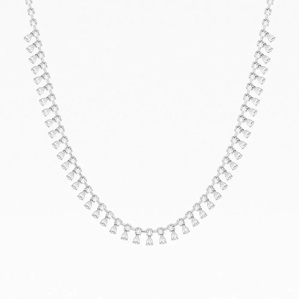 Empowering 6.5ct Pear Dangle Necklace