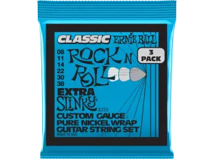 Ernie Ball 3255EB Extra Slinky Electric Guitar Strings (3 Pack)