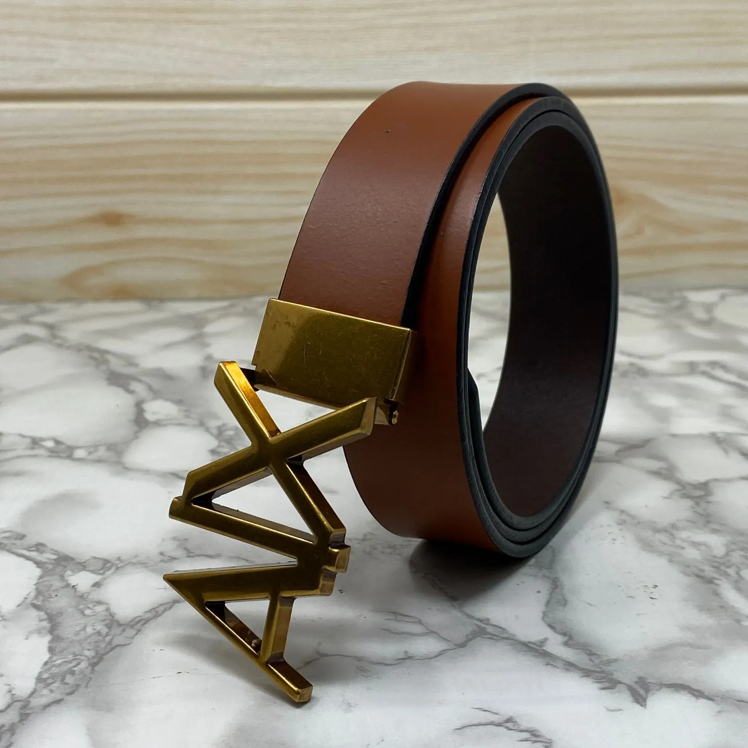 Fashionable AIX Leather Strap Belt -JonasParamount