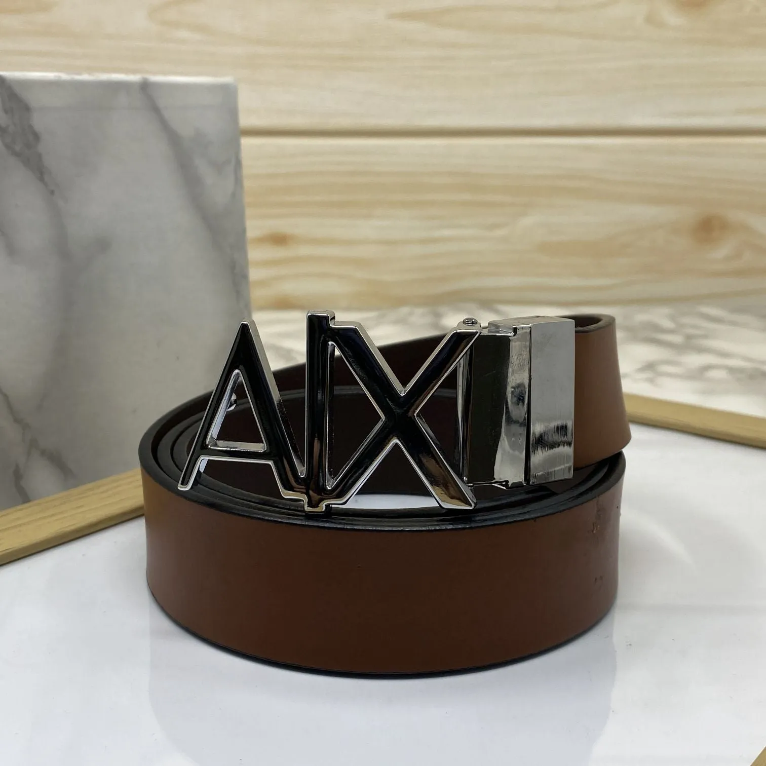 Fashionable AIX Leather Strap Belt -JonasParamount