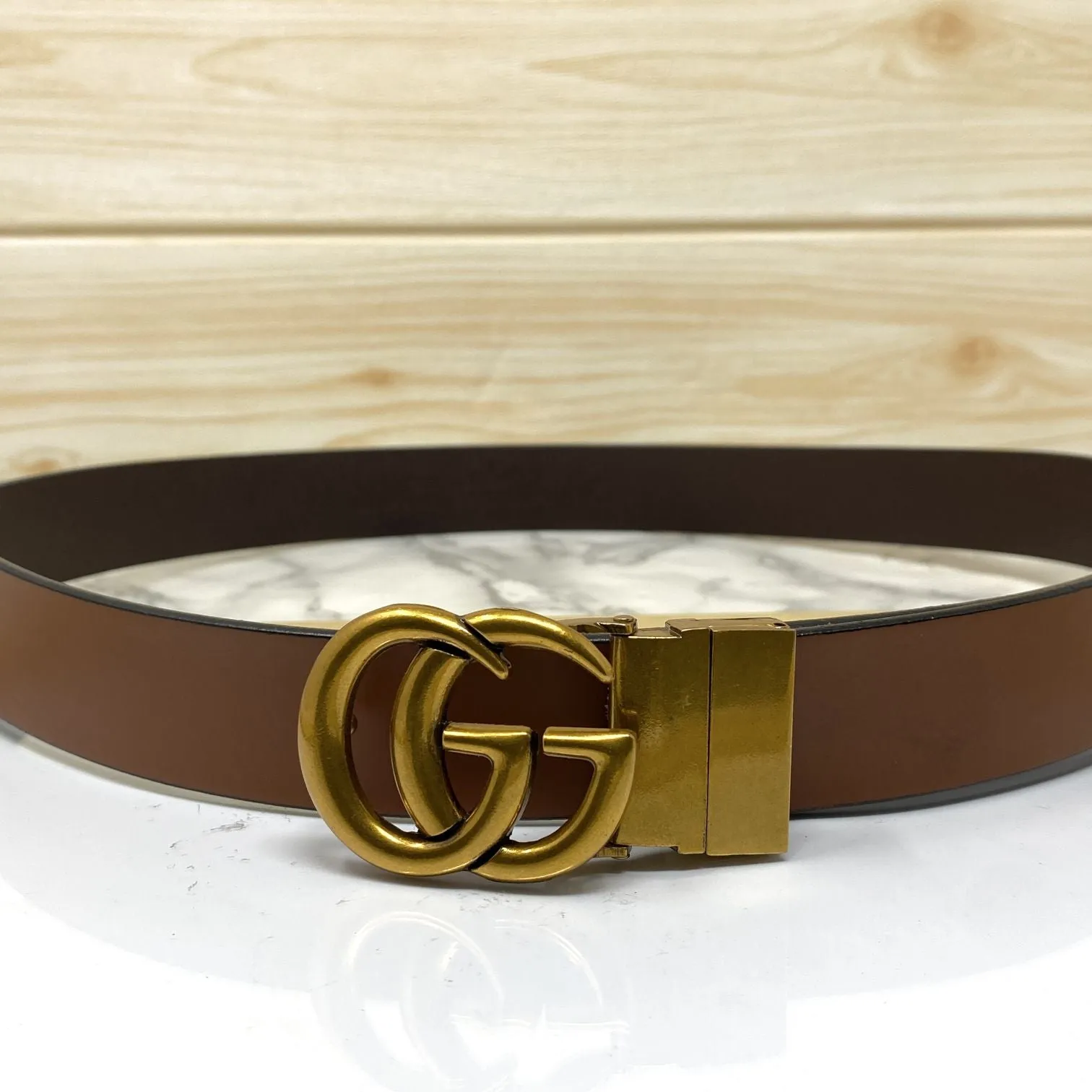 Formal and Casual GG Leather Strap Belt-JonasParamount