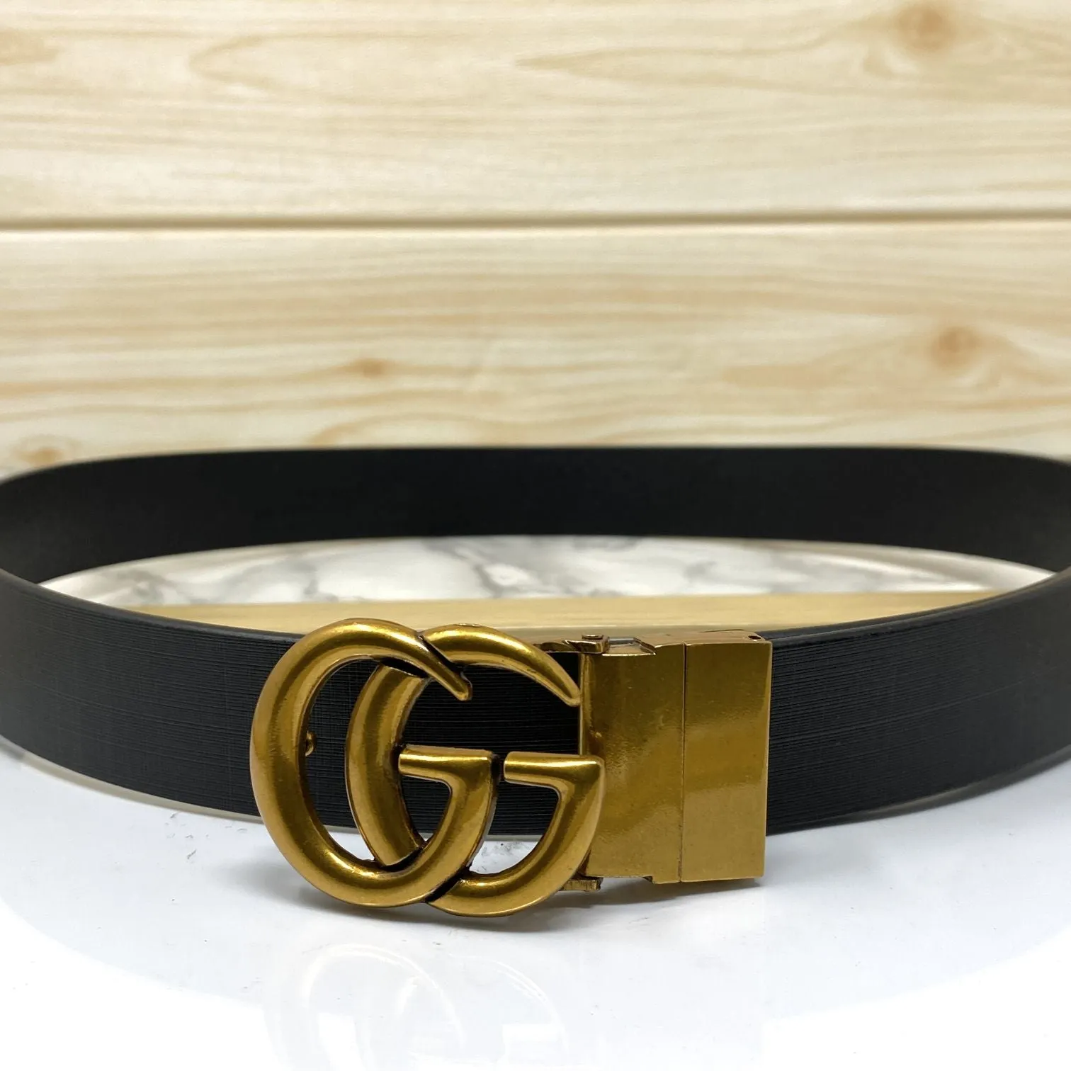 Formal and Casual GG Leather Strap Belt-JonasParamount