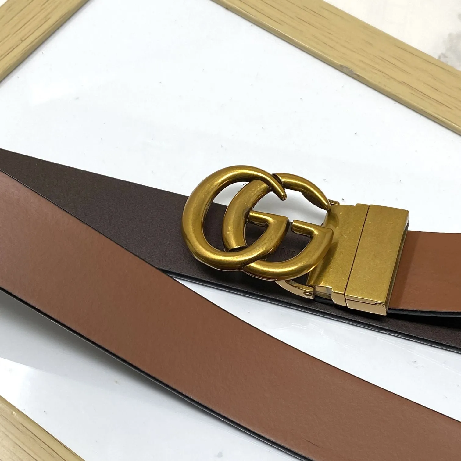 Formal and Casual GG Leather Strap Belt-JonasParamount