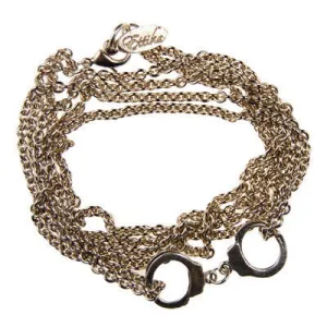 Mens Mini Cuff and Multi-chain Bracelet