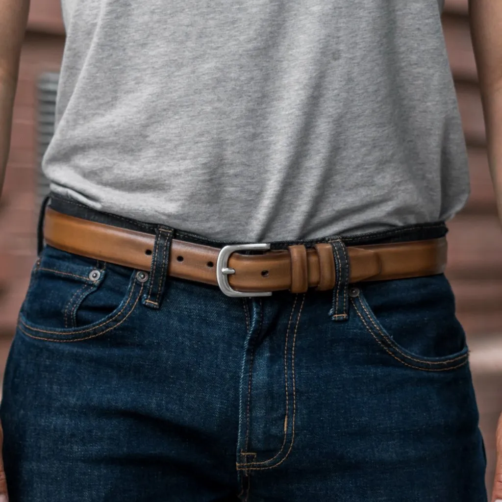 Men's Refined Leather Belt | Toffee