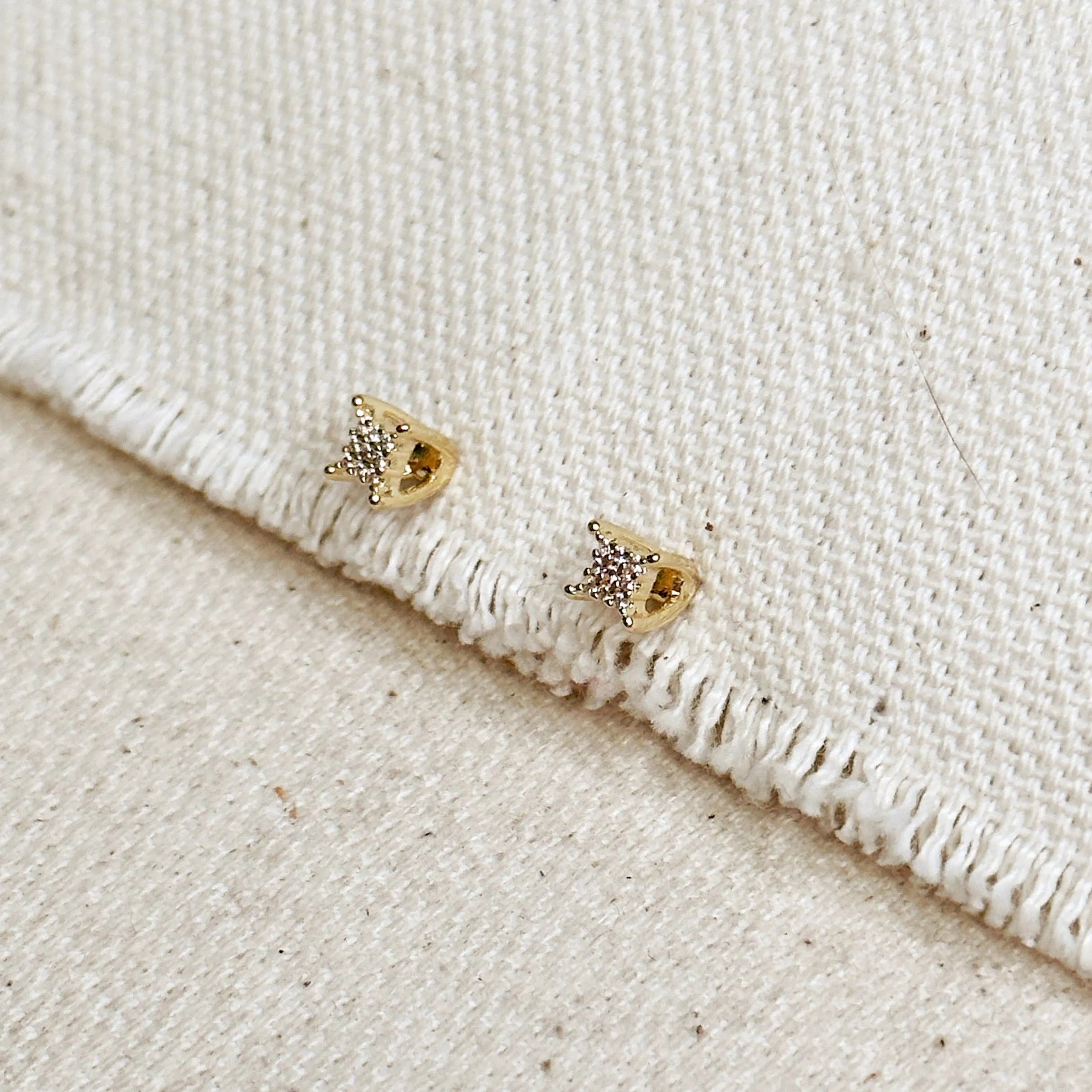 Mini CZ Stud Earrings