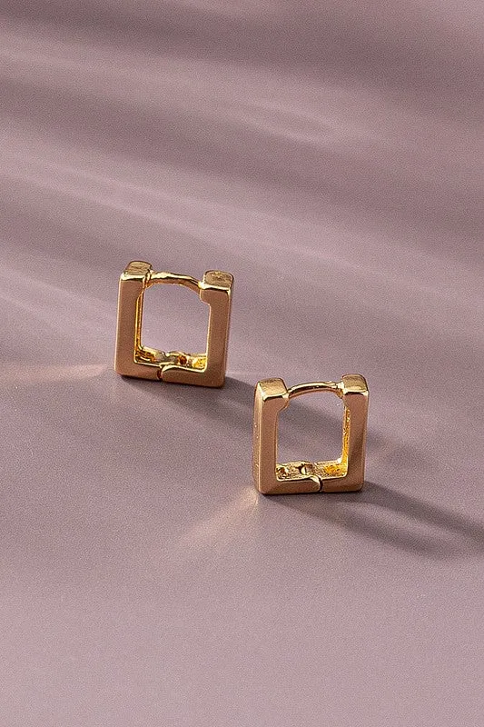 Mini Square Earrings