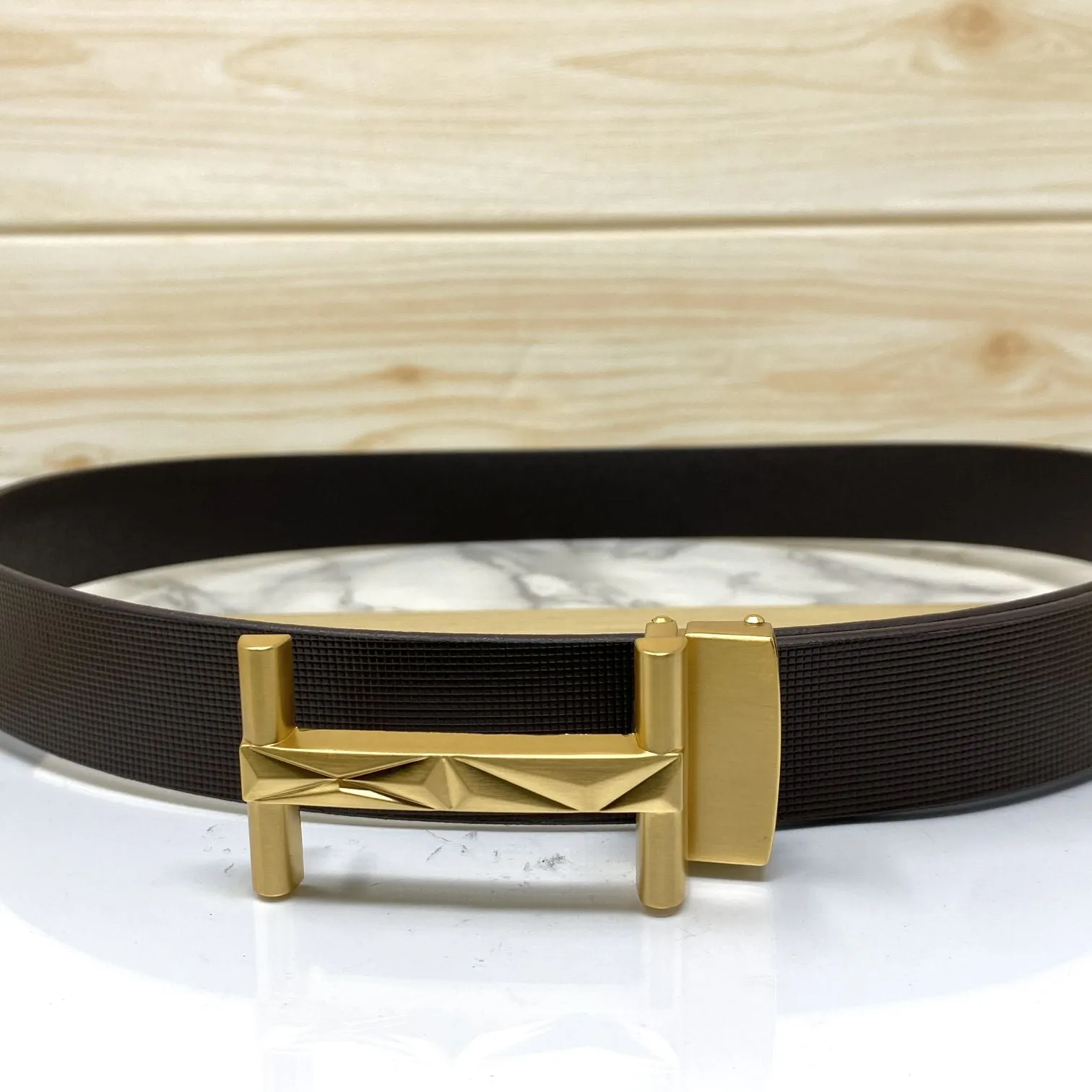 New Arrival H- Pattern Formal and Casual Leather Strap Belt-JonasParamount