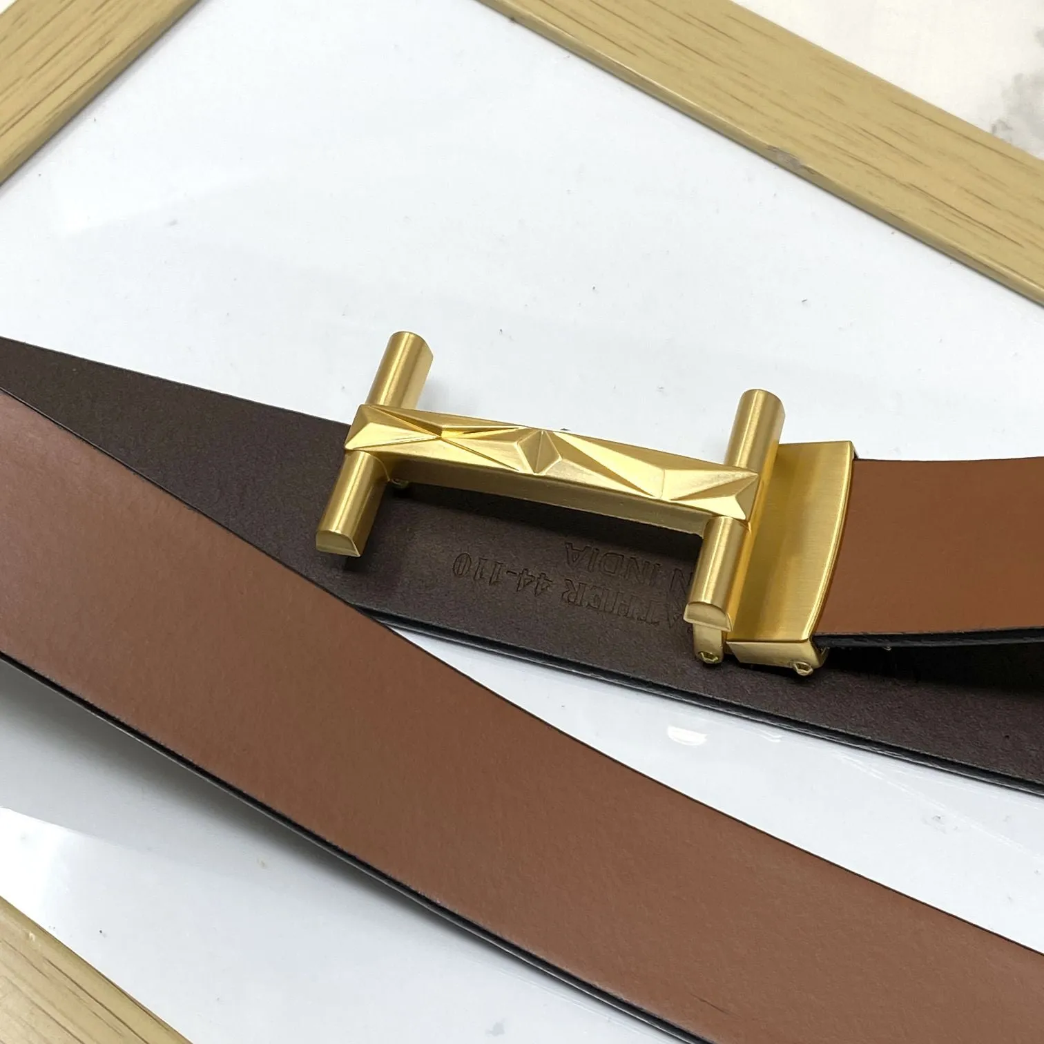 New Arrival H- Pattern Formal and Casual Leather Strap Belt-JonasParamount