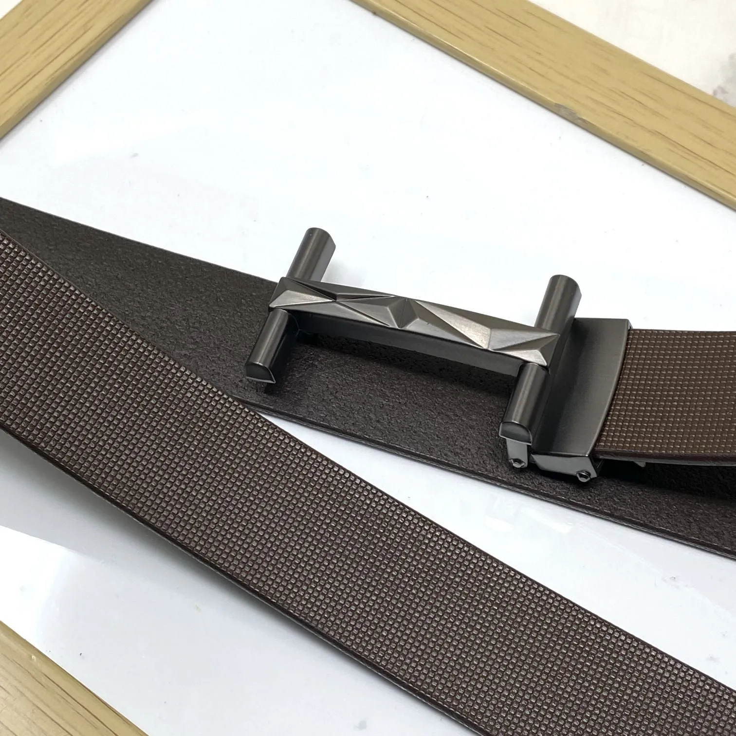 New Arrival H- Pattern Formal and Casual Leather Strap Belt-JonasParamount