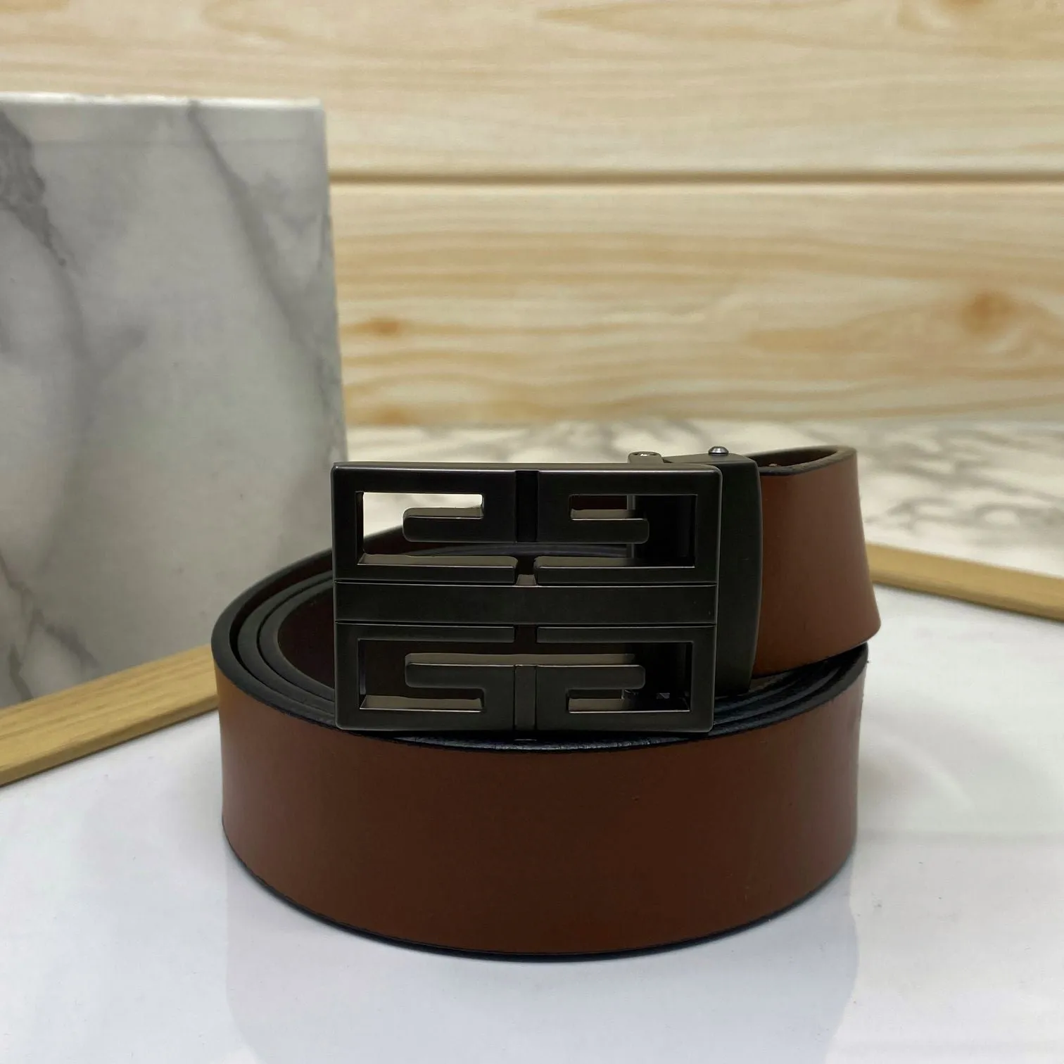 New Arrival Square Formal Leather Belt-JonasParamount