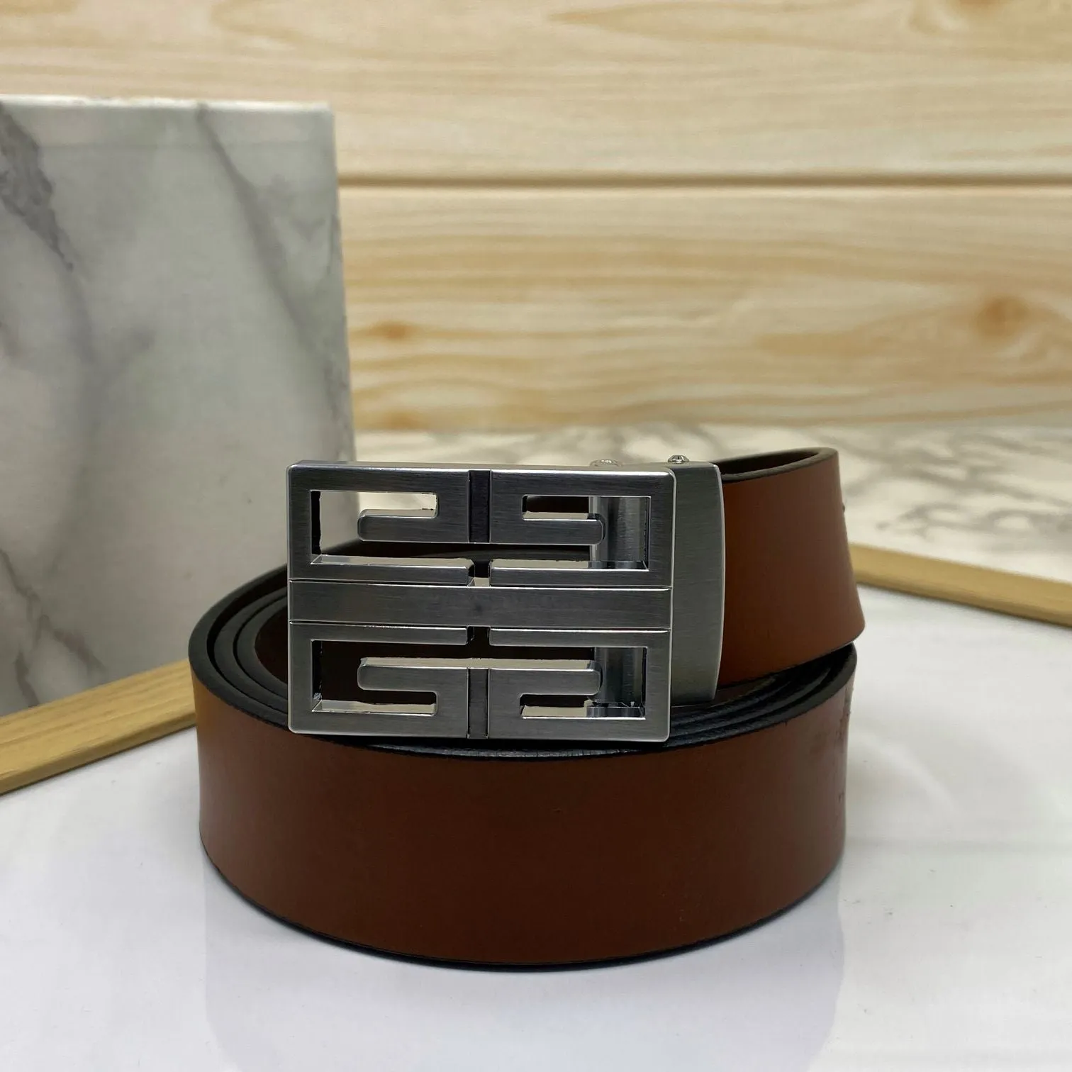 New Arrival Square Formal Leather Belt-JonasParamount