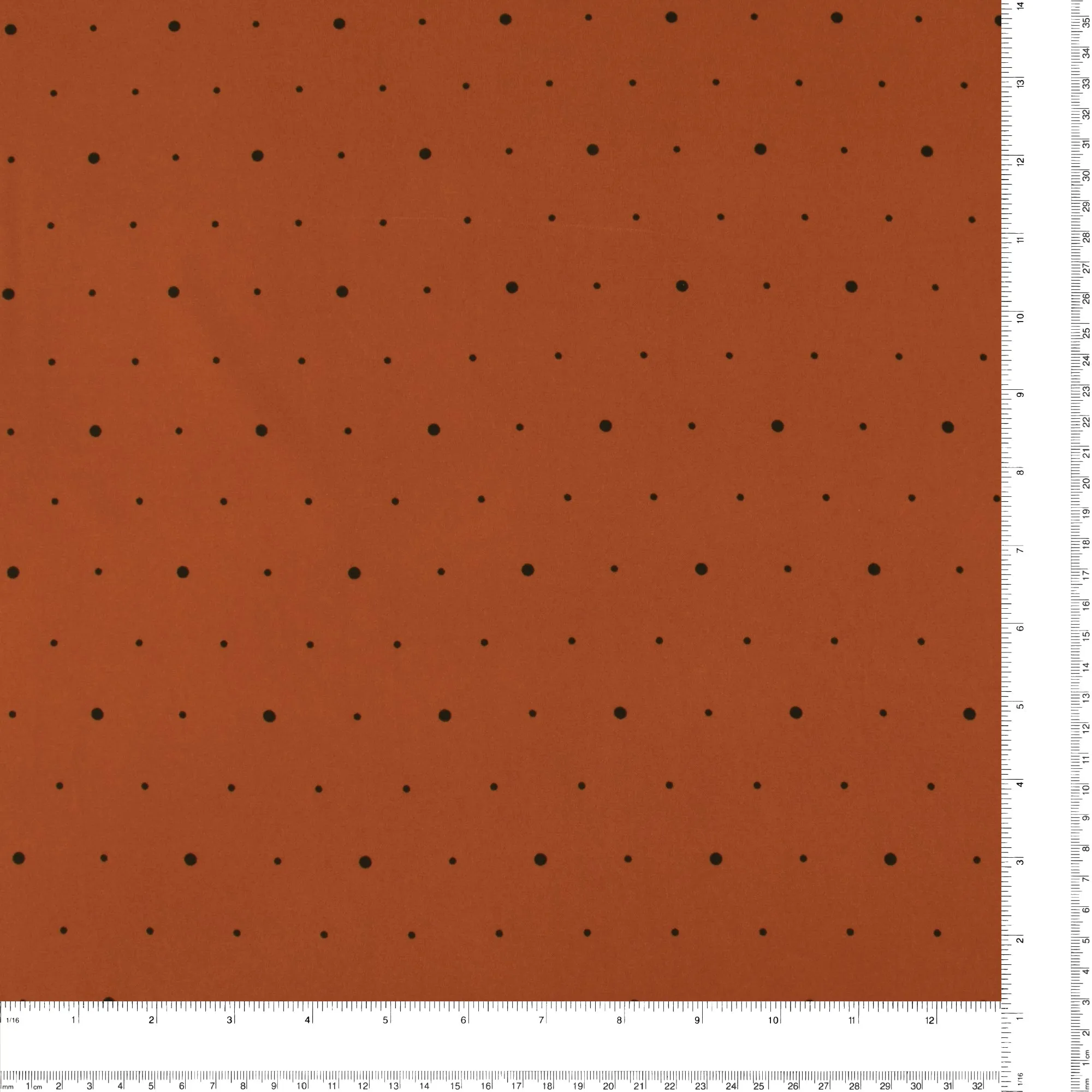 Novelty Polyester Print - 293 - Rust