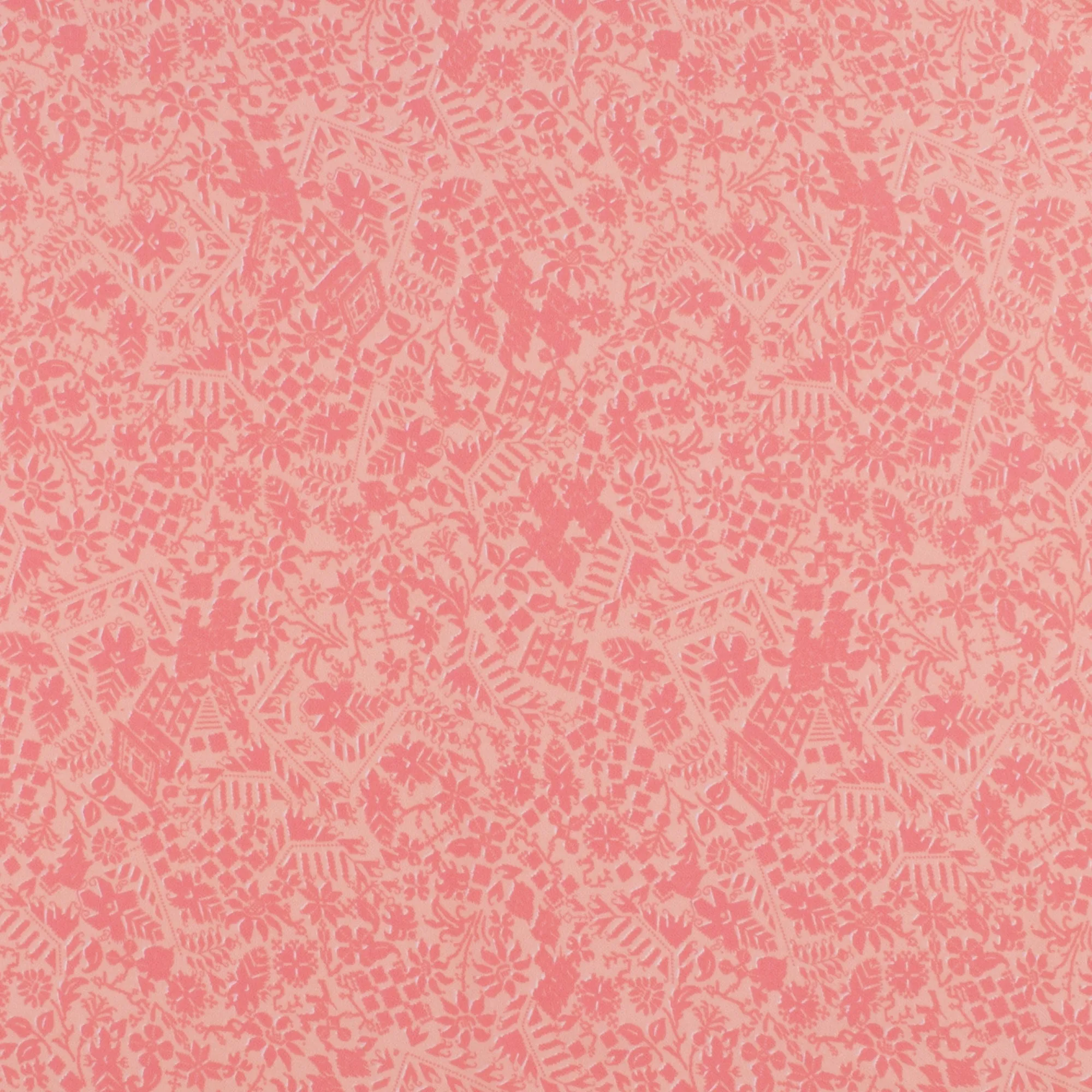 Novelty Polyester Print - 305 - Salmon