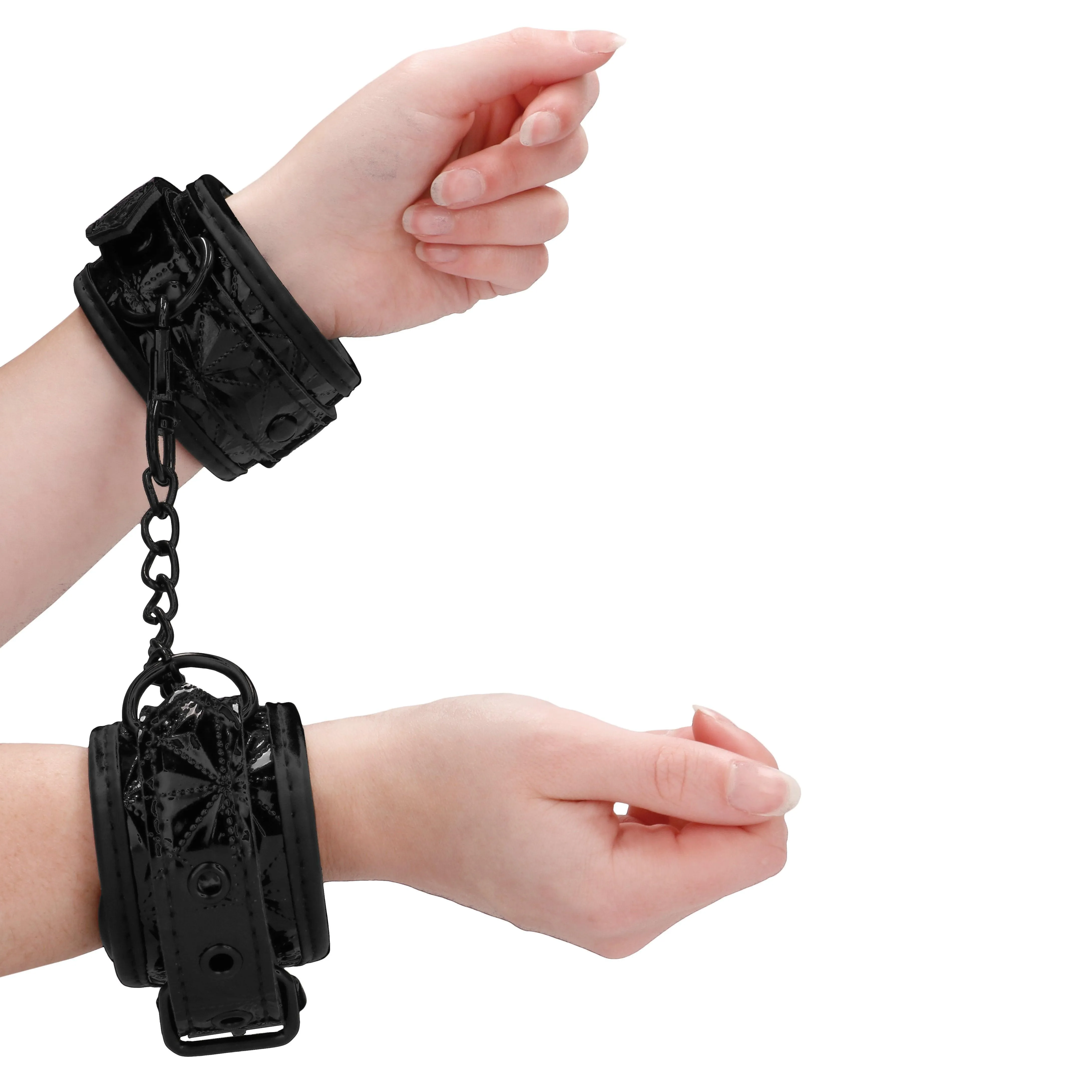 Ouch Luxury Black Hand Cuffs