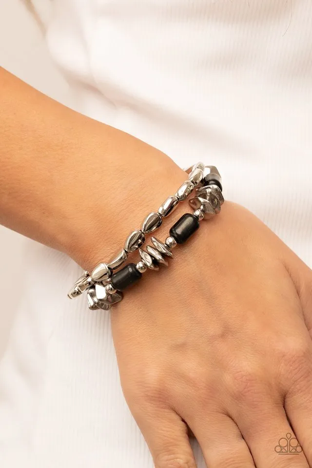 Paparazzi Bracelet ~ Canyon Cavern - Black