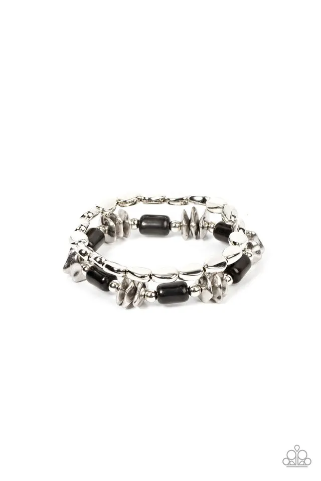 Paparazzi Bracelet ~ Canyon Cavern - Black