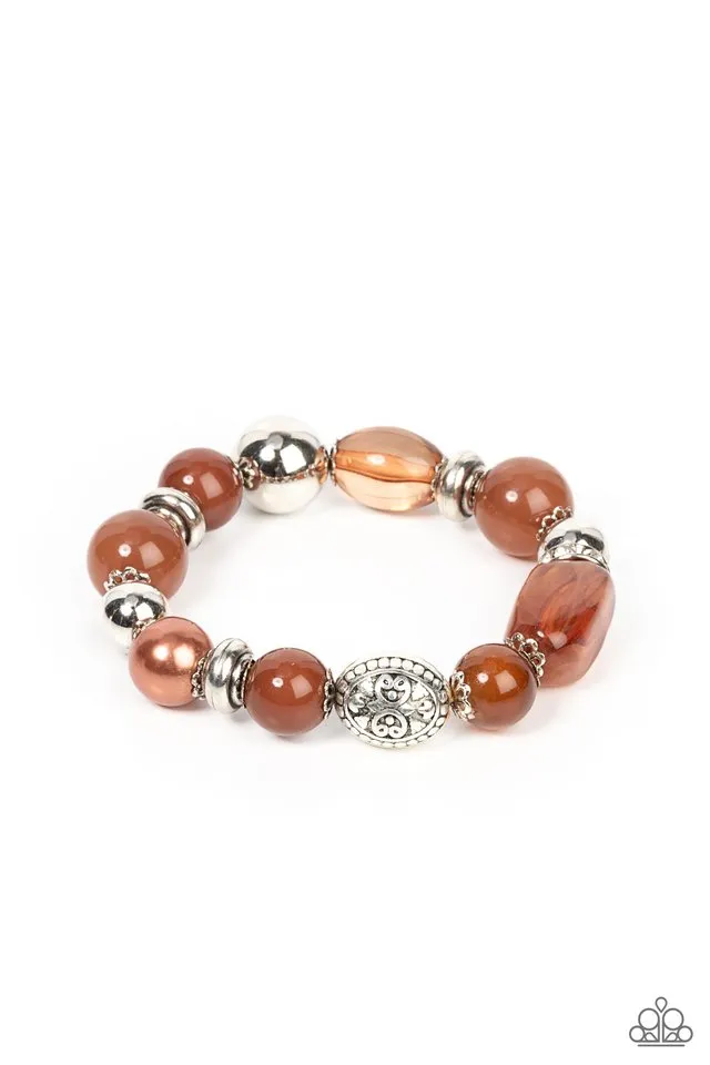 Paparazzi Bracelet ~ Tonal Takeover - Brown