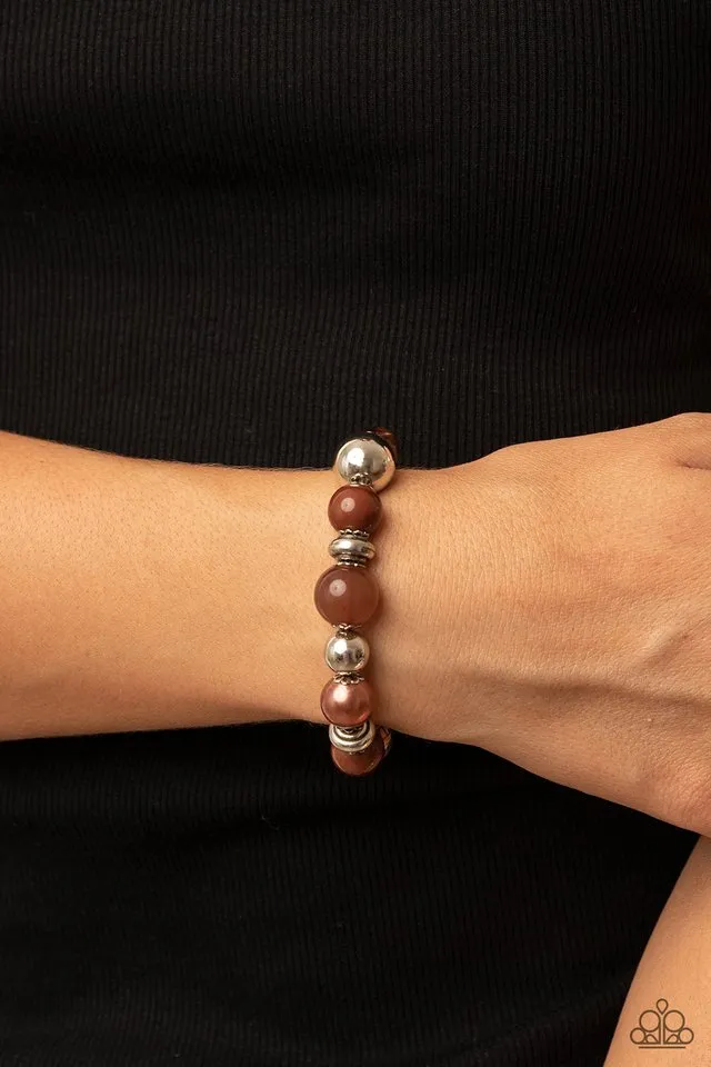 Paparazzi Bracelet ~ Tonal Takeover - Brown